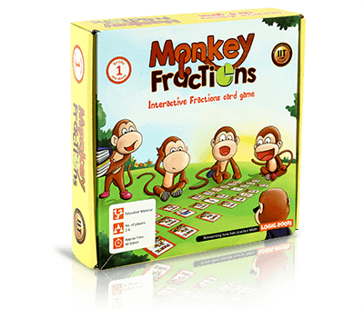 Monkey Fractions Fractions Card Game