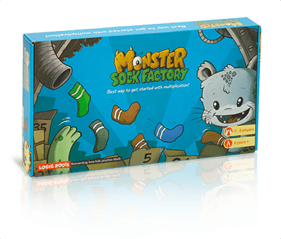 Monster Sock Factory - Multiplication as Repeated Addition Game Multiplication Table Board Game