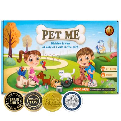 Pet Me - Division as Repeated Subtraction Game Division Board Game