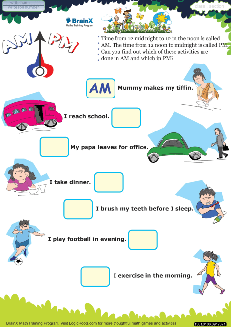 AMPM worksheet 