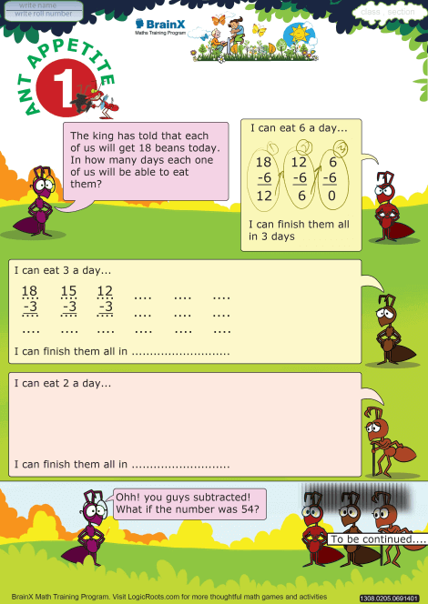 Ant Appetite 1 worksheet 