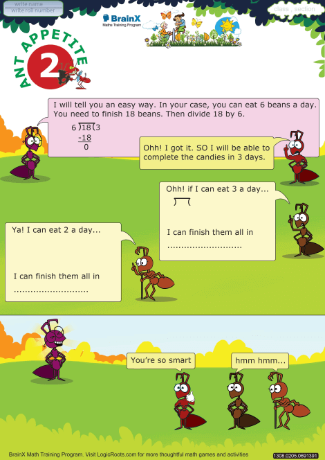 Ant Appetite 2 worksheet 