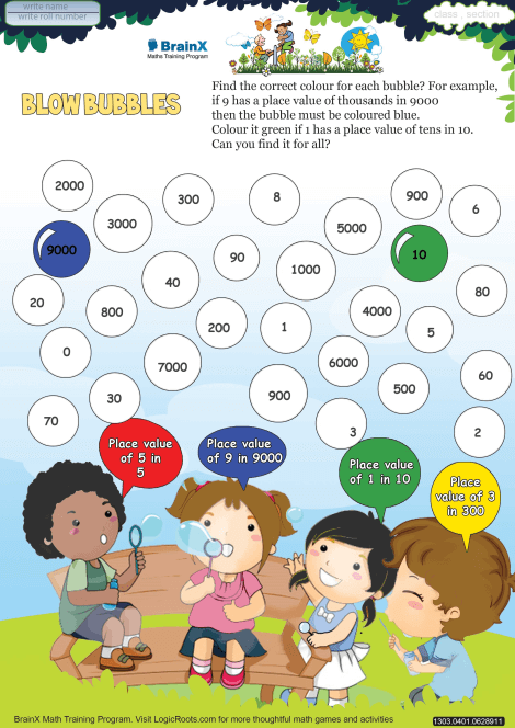 Blow Bubbles worksheet 