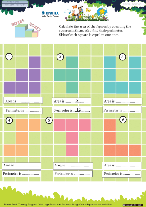 Boxes Boxes worksheet 