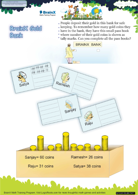 Brain X Gold Bank worksheet 