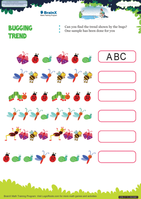 Bugging Trend worksheet 