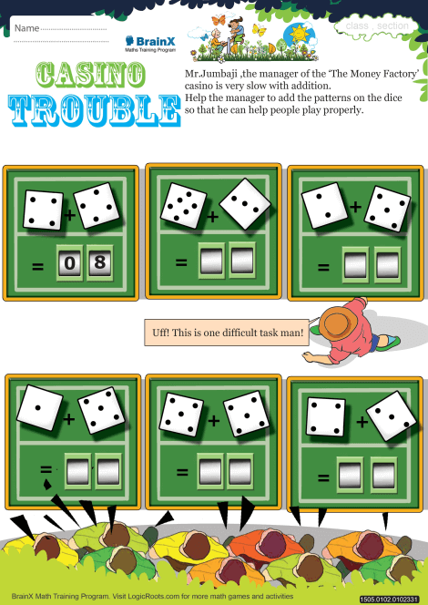 Casino Trouble worksheet 