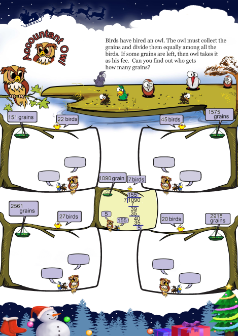 Accountant Owl worksheet 