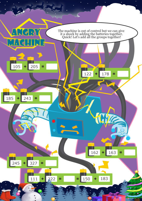 Angry Machine worksheet 