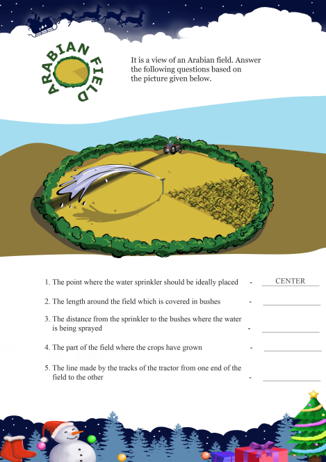 Arabian Field worksheet 