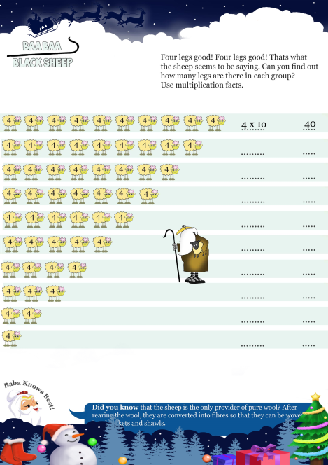 Baa Baa Black Sheep worksheet 
