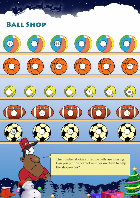 Ball Shop worksheet 