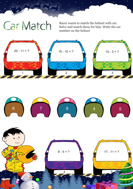 Car Match worksheet 