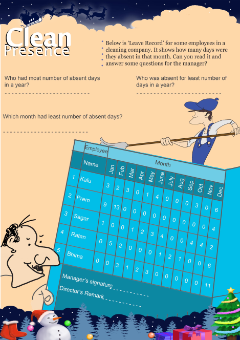 Clean Presence worksheet 