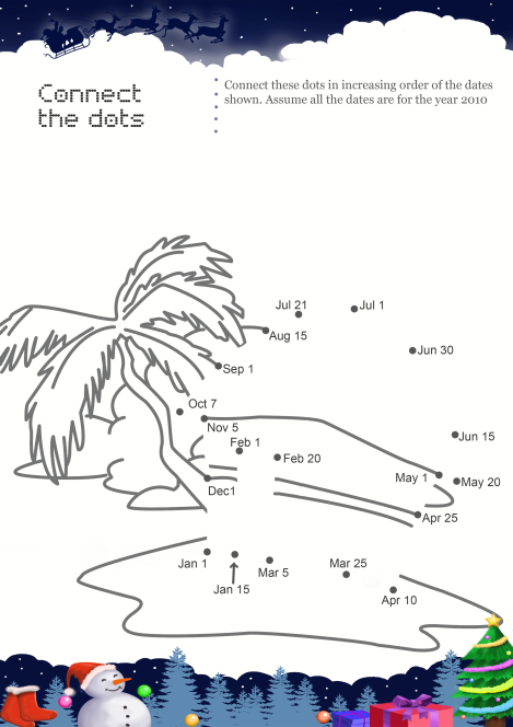 Connect The Dots Beach House worksheet 