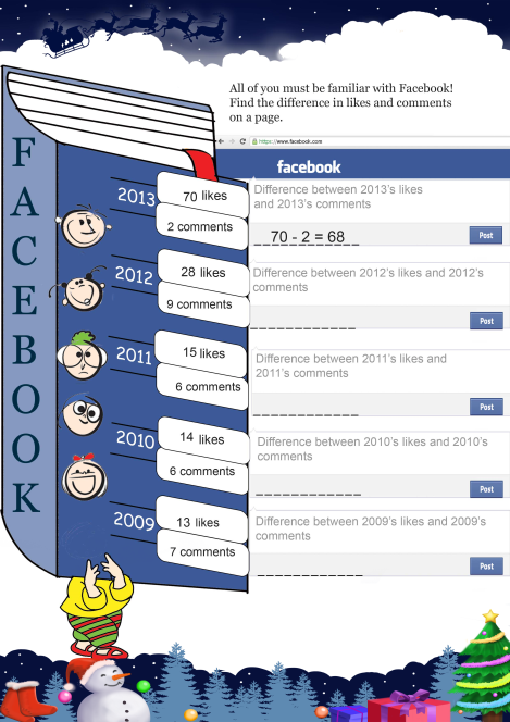 Facebook worksheet 