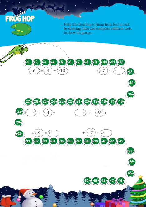 Frog Hop worksheet 