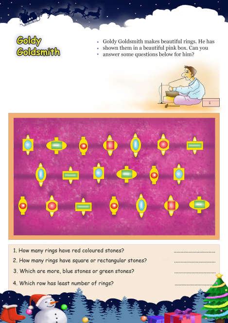 Goldy Goldsmith worksheet 