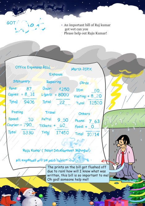 Got Wet worksheet 