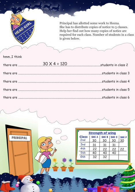 Head Girl worksheet 