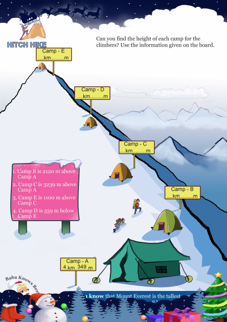 Hitch Hike worksheet 