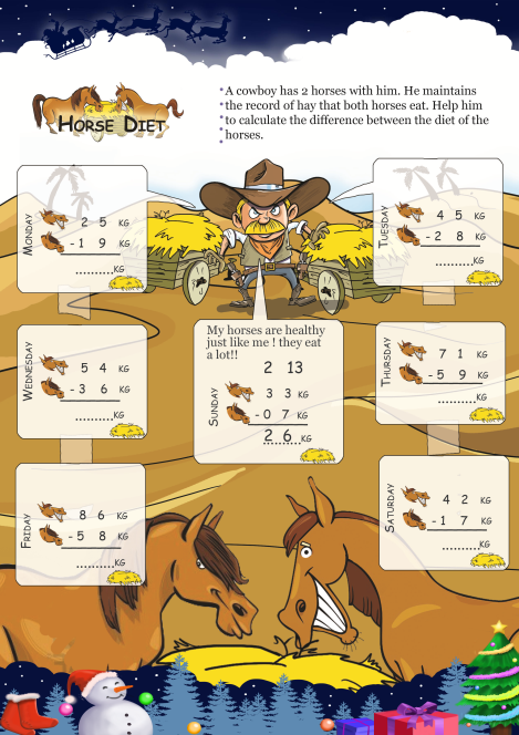 Horse Diet worksheet 