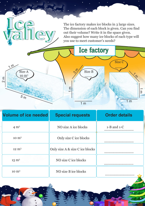 Ice Valley worksheet 