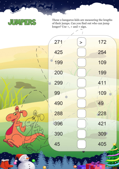 Jumpers worksheet 