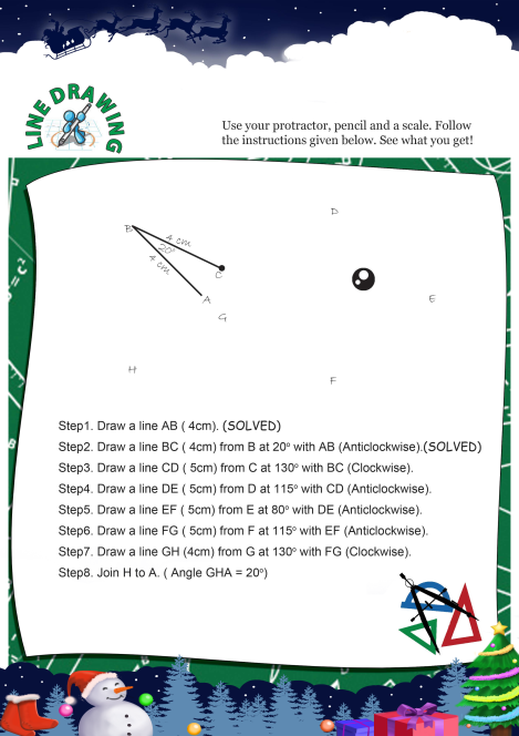 Line Drawing Fish worksheet 