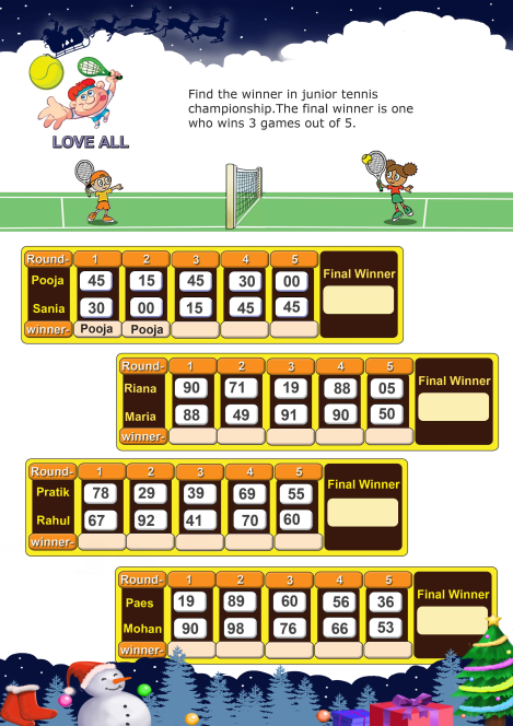 Love All worksheet 
