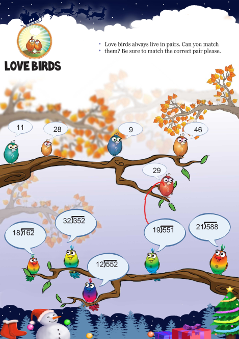 Love Birds worksheet 
