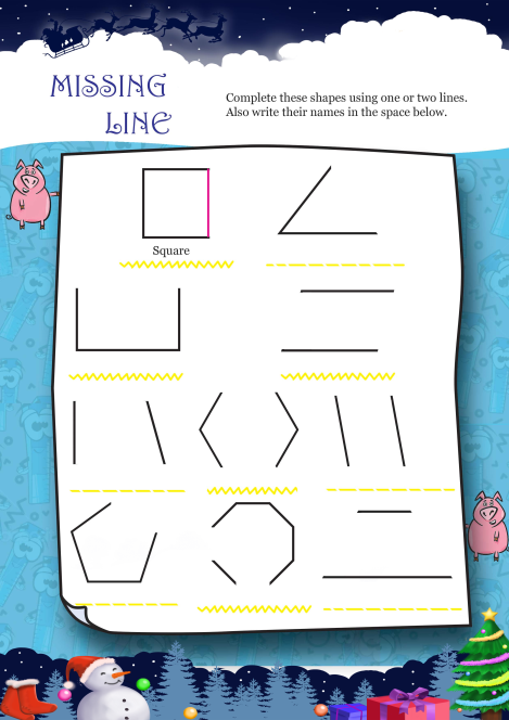 Missing Line worksheet 