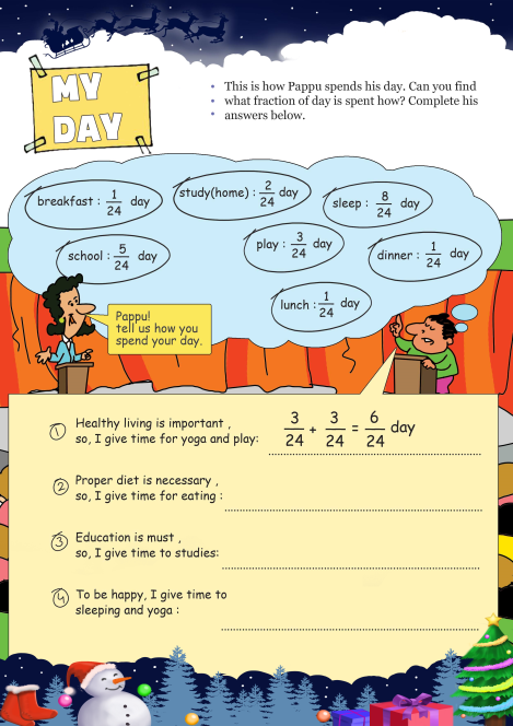 My Day worksheet 