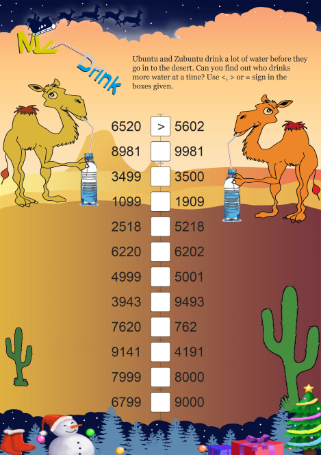 My Drink worksheet 