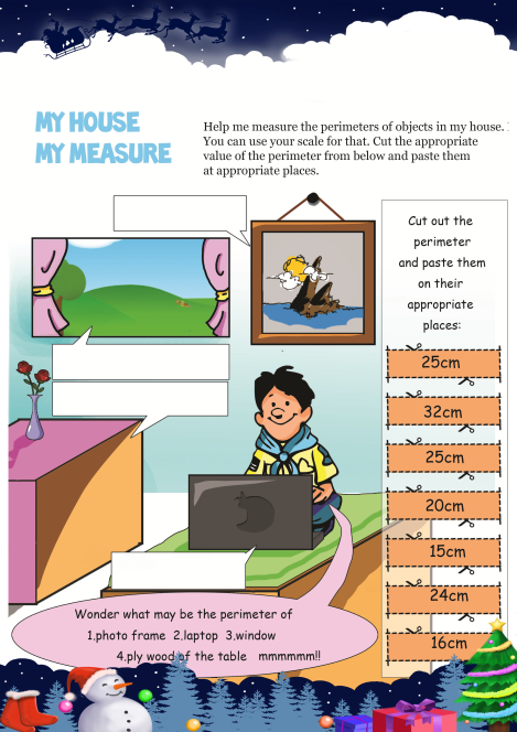 My House My Measure worksheet 