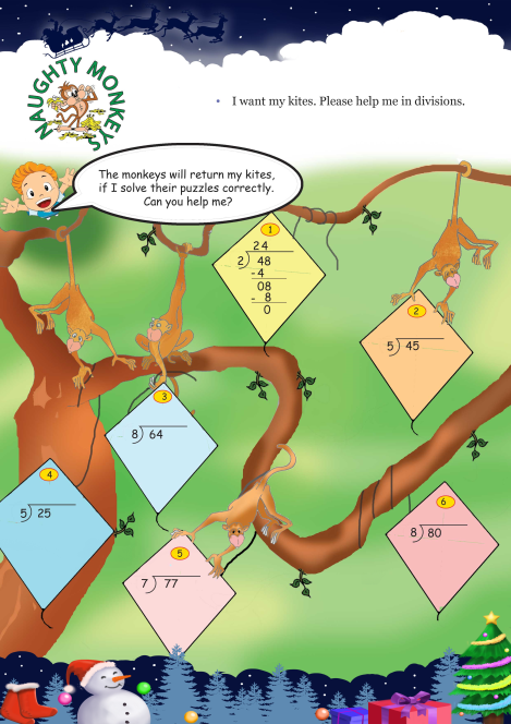 Naughty Monkeys worksheet 
