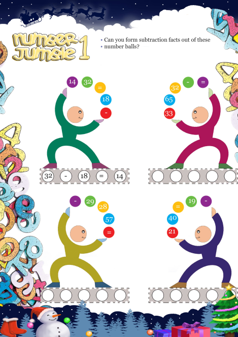 Number Jumble 1 worksheet 