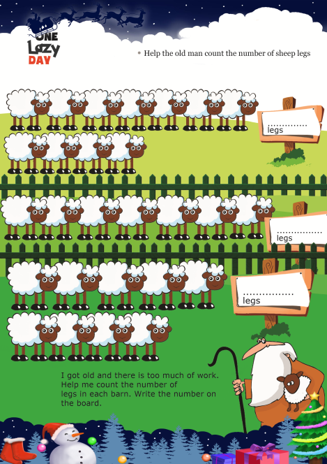 One Lazy Day worksheet 