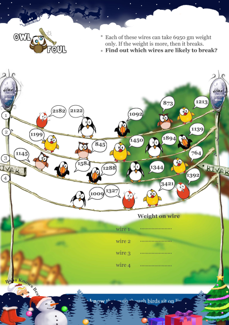 Owl Foul worksheet 