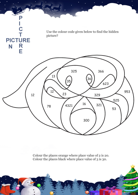 Picture In Picture Octopus worksheet 