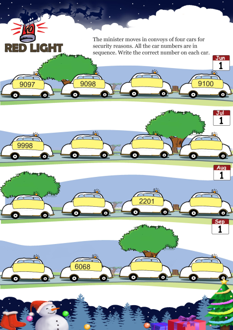 Red Light worksheet 