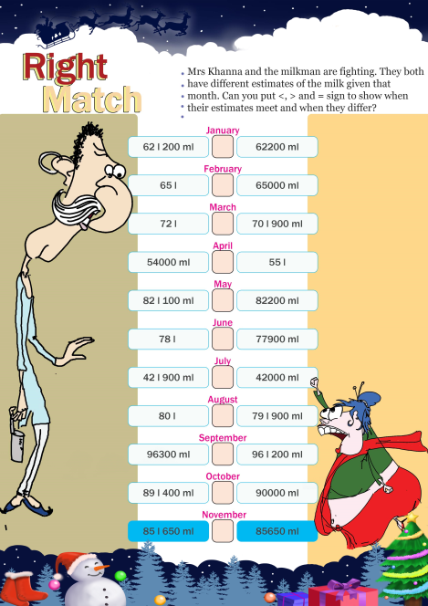 Right Match worksheet 