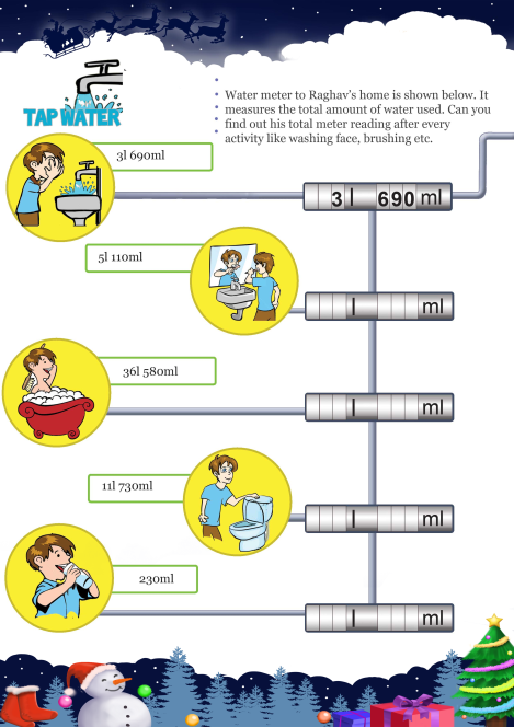Tap Water worksheet 