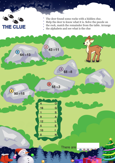 The Clue worksheet 