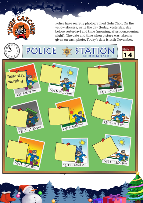 Thief Catcher worksheet 