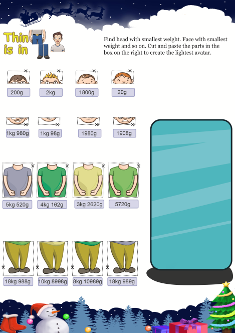 Thin Is In worksheet 