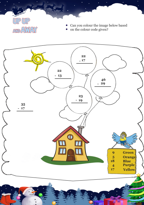 Up Up And Away worksheet 