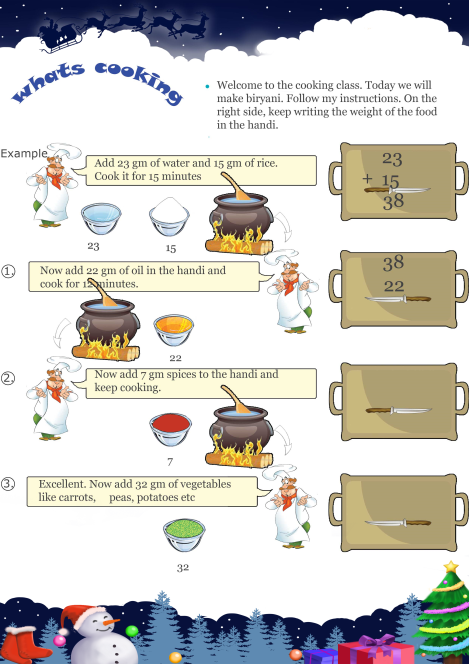 Whats Cooking worksheet 