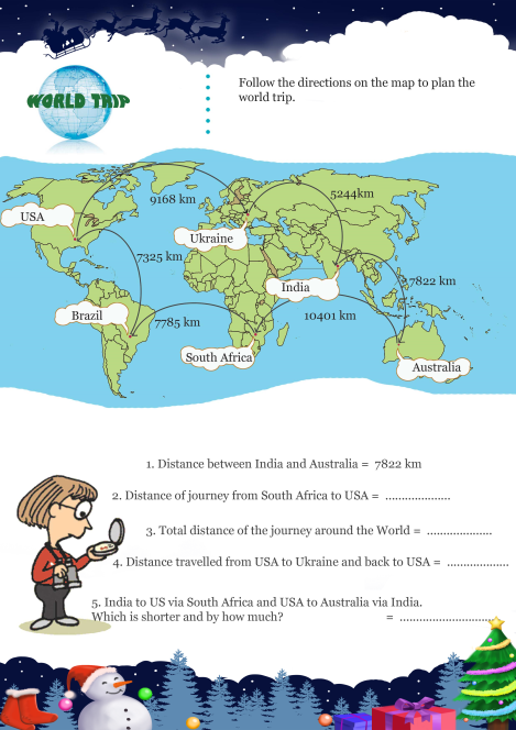 World Trip worksheet 