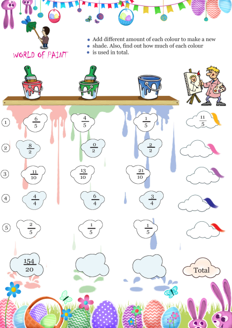 World Of Paint worksheet 